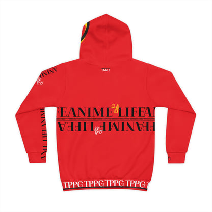 Children's (Cherry Red/Yellow) "TPPG Anime & Logo" Hoodie in 6 sizes