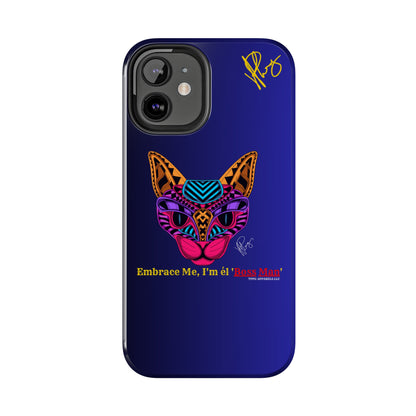 Cat Designs Phone Cases - iPhone/Samsung Galaxy & Google Pixel (Purple/Blue-Multi-Colored)