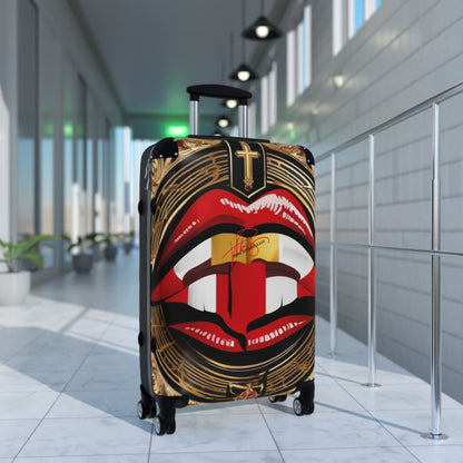 'Big Red Lips' Suitcase(s) on 360° Wheels