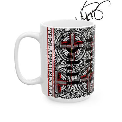 Mystical "TPPG" Cross Ceramic Mug/Cup -11oz & 15oz