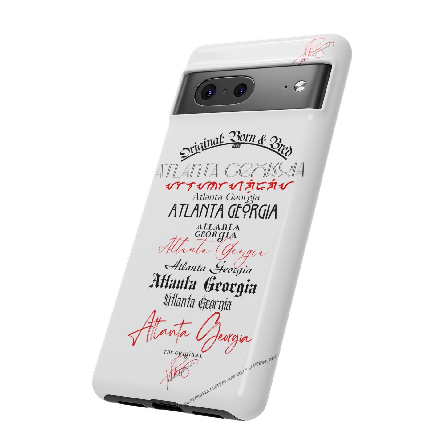 'ATL-Original Born & Bred' Design ~ Apple iPhones * Google Pixel * Samsung Galaxy Cases