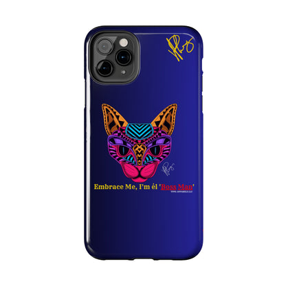 Cat Designs Phone Cases - iPhone/Samsung Galaxy & Google Pixel (Purple/Blue-Multi-Colored)