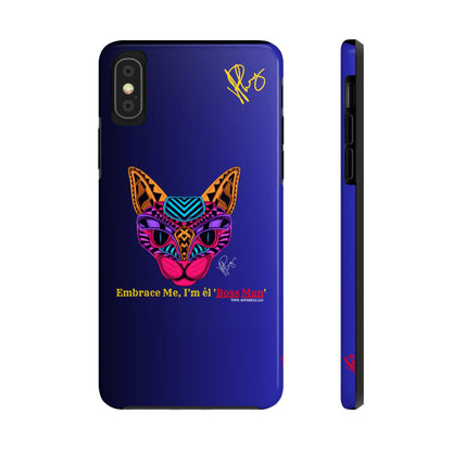 Cat Designs Phone Cases - iPhone/Samsung Galaxy & Google Pixel (Purple/Blue-Multi-Colored)