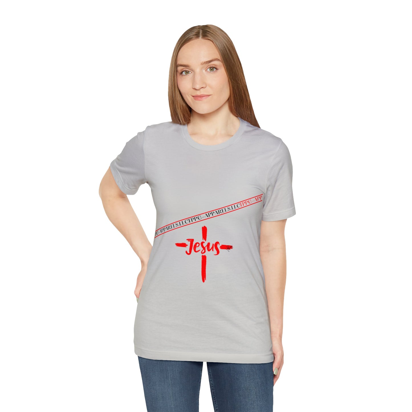 Unisex Jersey Short Sleeve Tee - 'Jesus/Faith' Design Style in Several colors