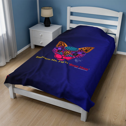 Our Bold ( Dark Multi Color ) Cat Design Style Blanket from the "TPPG-Apparels" Brand Presents one of it's koolest designs on this Velveteen Plush Blanket