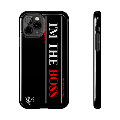 Our Design ("I'm the BOSS") Verision from the 'TPPG Collection' Line carries several sizes of the "iPhone Series" Tough Phone Cases