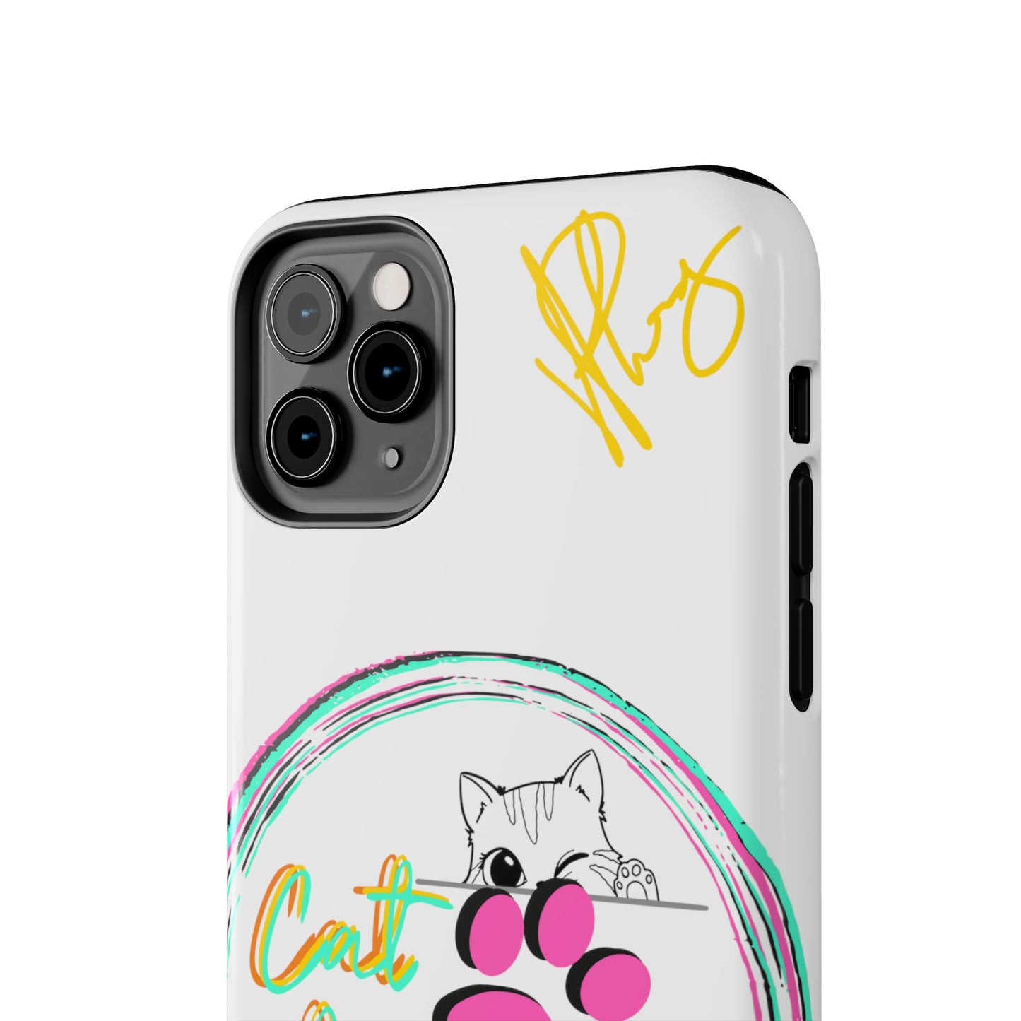 Guys Another one of our Cutest "Cat Mom" Pet Designs (in a White Base Color) Verision from the 'TPPG Collection' Line carries Several sizes of the "iPhone Series" Tough Phone Cases