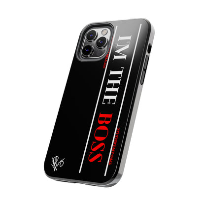 Our Design ("I'm the BOSS") Verision from the 'TPPG Collection' Line carries several sizes of the "iPhone Series" Tough Phone Cases