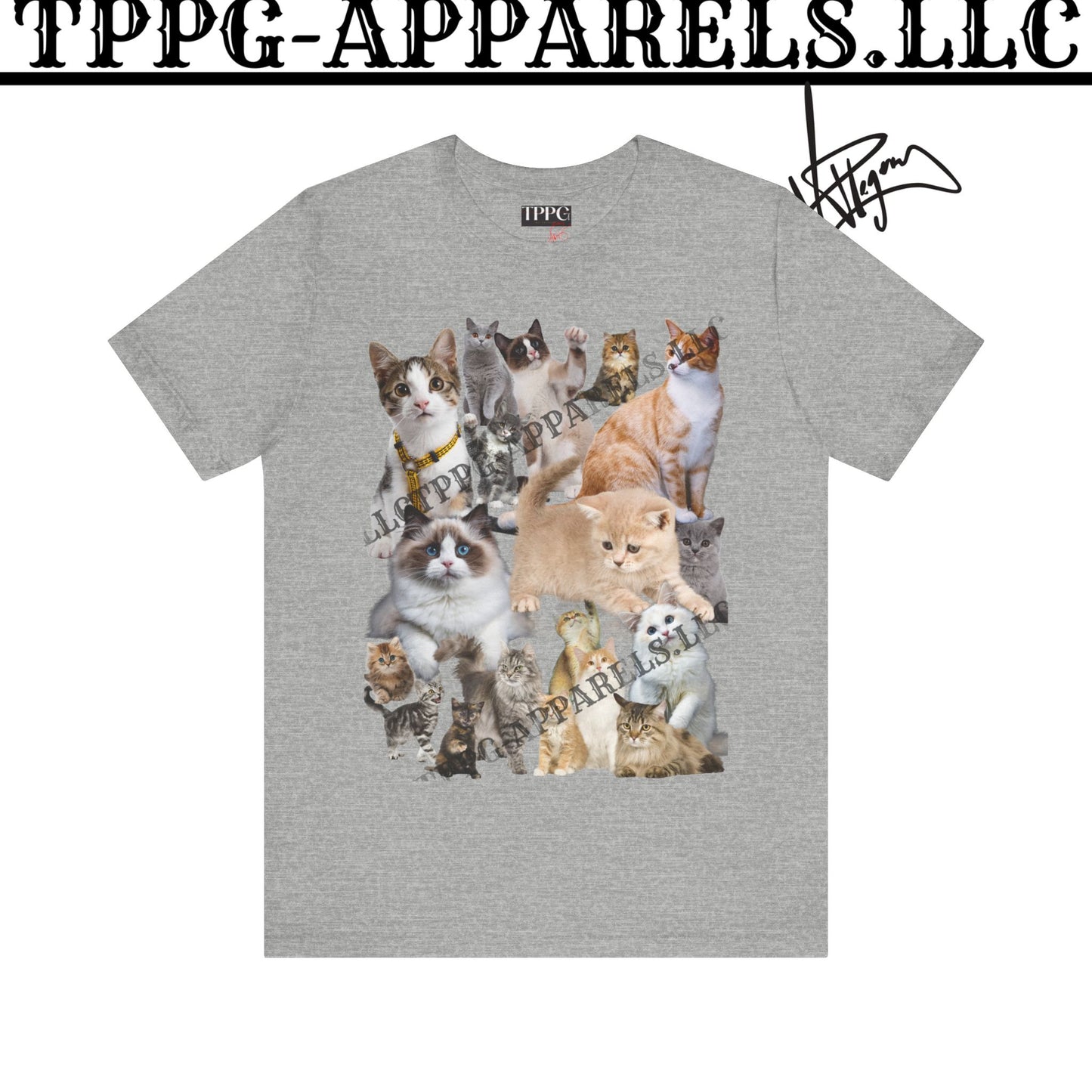 Unisex "Cats" Jersey T-Shirt