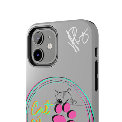 Here is another one of our Cutest "Cat Mom" Pet Designs (in a Light Grey Base Color) Verision from the 'TPPG Collection' Line carries Several sizes of the "iPhone Series" Tough Phone Cases