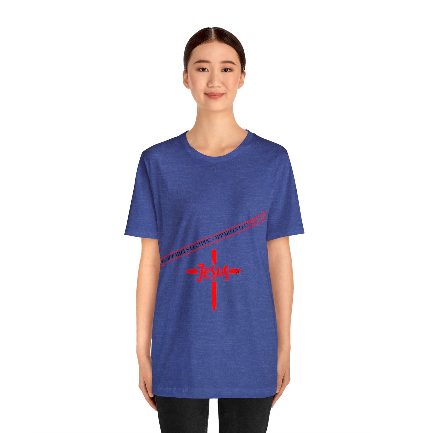 Unisex Jersey Short Sleeve Tee - 'Jesus/Faith' Design Style in Several colors