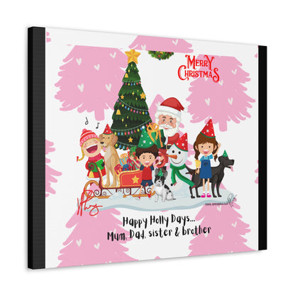 Holidays Time-"TPPG Brand Christmas Collection" - Canvas Gallery Wraps "- in Bold  familiar colors