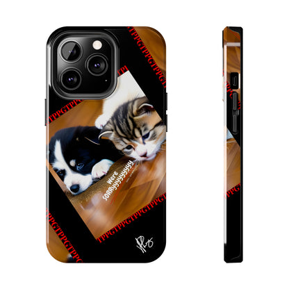 Our Cutest Pet Design ("We're Sorryyyy") Verision from the 'TPPG Collection' Line carries several sizes of the "iPhone Series" Tough Phone Cases