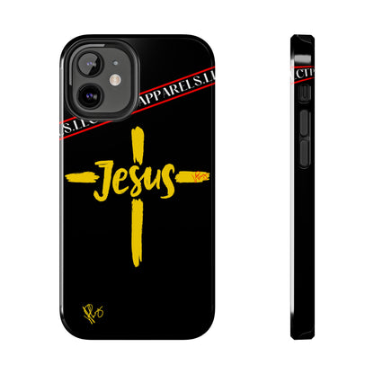 'iPhone Case' of A "Jesus/Faith" (Black)-Cute Cross Design 'TPPG Faith Collection'