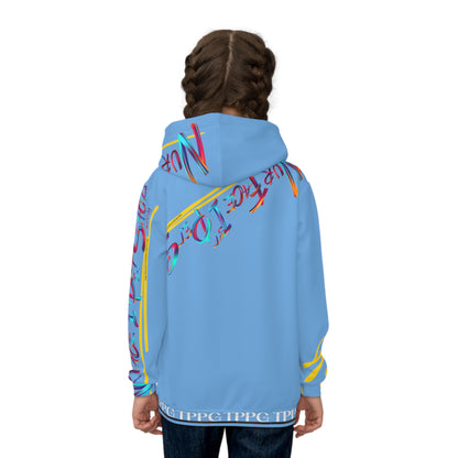 Kids/Children's (Lt. Blue) "TPPG Pet" Hoodie/Sweatshirt in 6 sizes