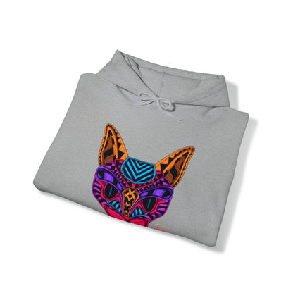 Bold & Colorful "Pet Design" Print Unisex Heavy Blend™ Hooded Sweatshirt - 6 sizes & 16 colors to choose from