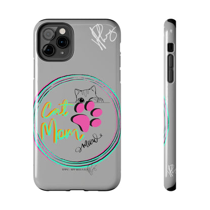 Here is another one of our Cutest "Cat Mom" Pet Designs (in a Light Grey Base Color) Verision from the 'TPPG Collection' Line carries Several sizes of the "iPhone Series" Tough Phone Cases