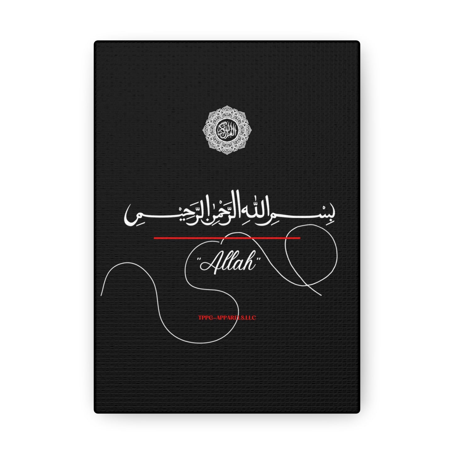 From our "TPPG Brand Arabic Faith Collection" - "Allah.." Canvas Gallery Wraps