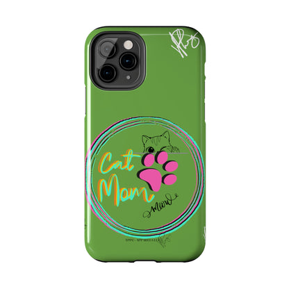 Guys here's another one of our Cutest "Cat Mom" Pet Designs (in a Light Green Base Color) Verision from the 'TPPG Collection' Line carries Several sizes of the "iPhone Series" Tough Phone Cases