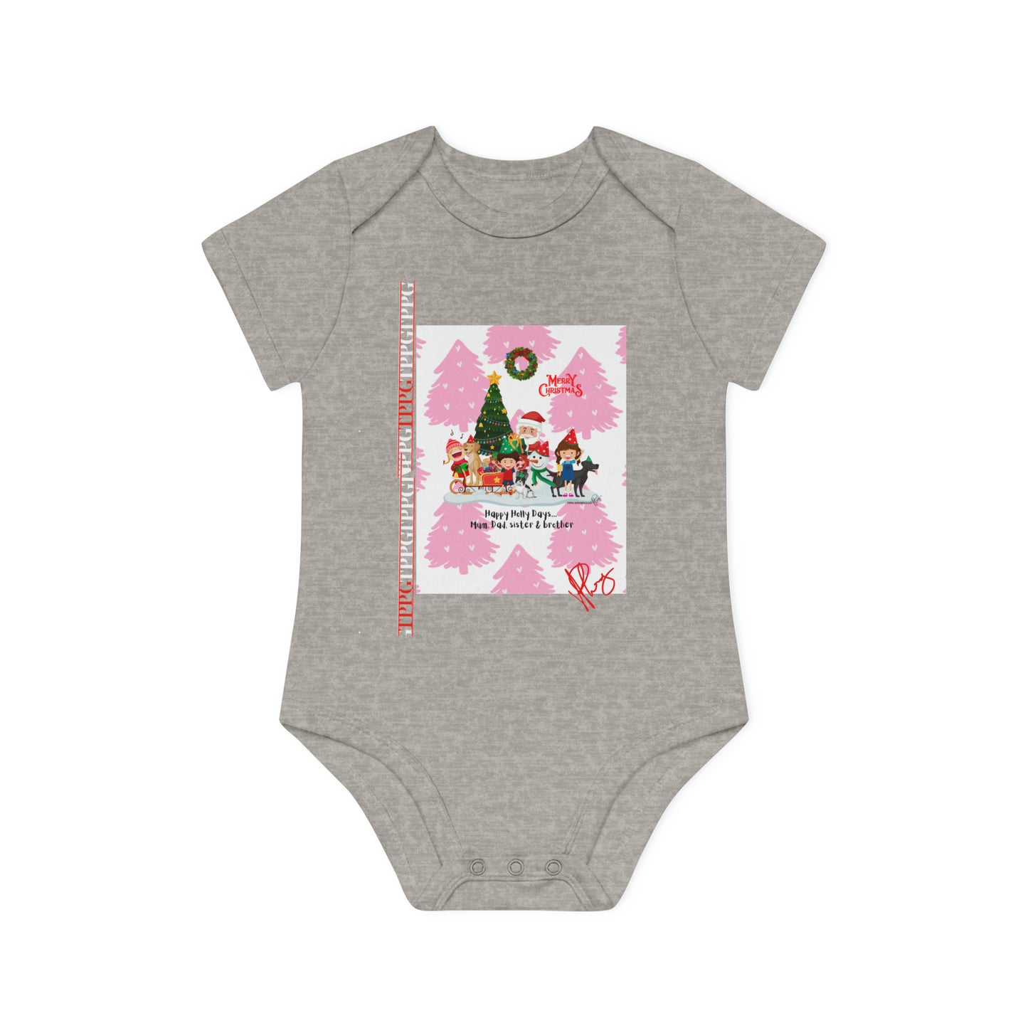 Comfortable, Colorful & Fun Apparels from "TPPG Baby Apparels Collection" Baby Organic Short Sleeve Bodysuit