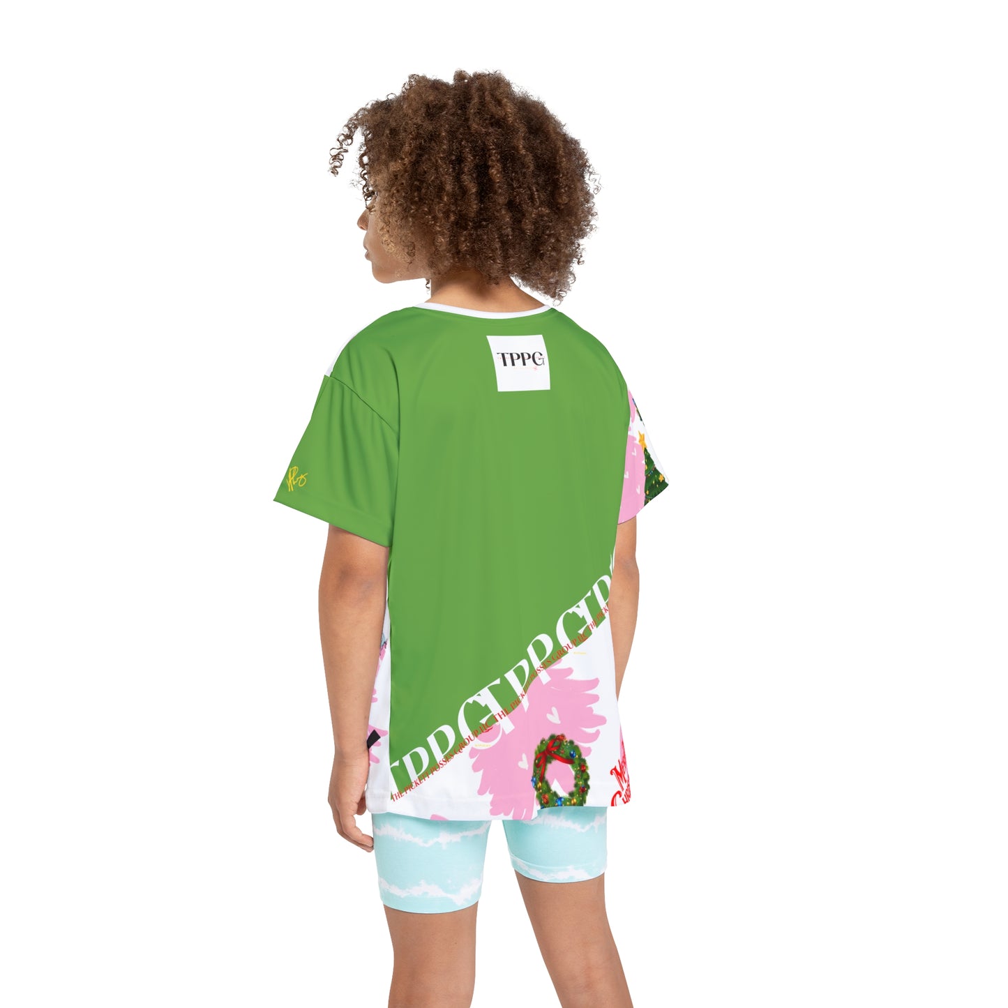 Kids (Green) 'Holiday/Christmas' Sports Jersey/T-shirt