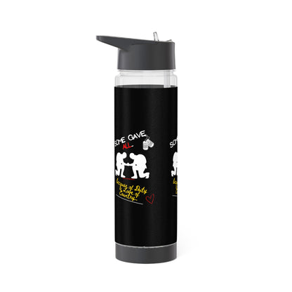 Clear 25oz Millitary Style Design -'Some Gave ALL..' INFUSER Water Bottle by the "TPPG-Apparels Brand" Millitary Collection