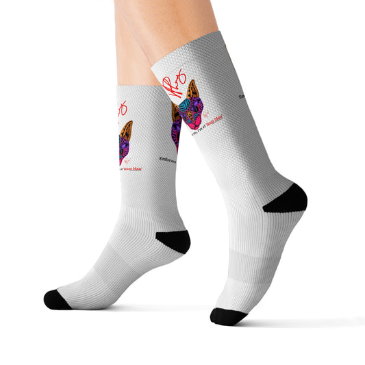 Sleek High Quality Cushioned 'TPPG Pet Brand' - White Color Style Socks