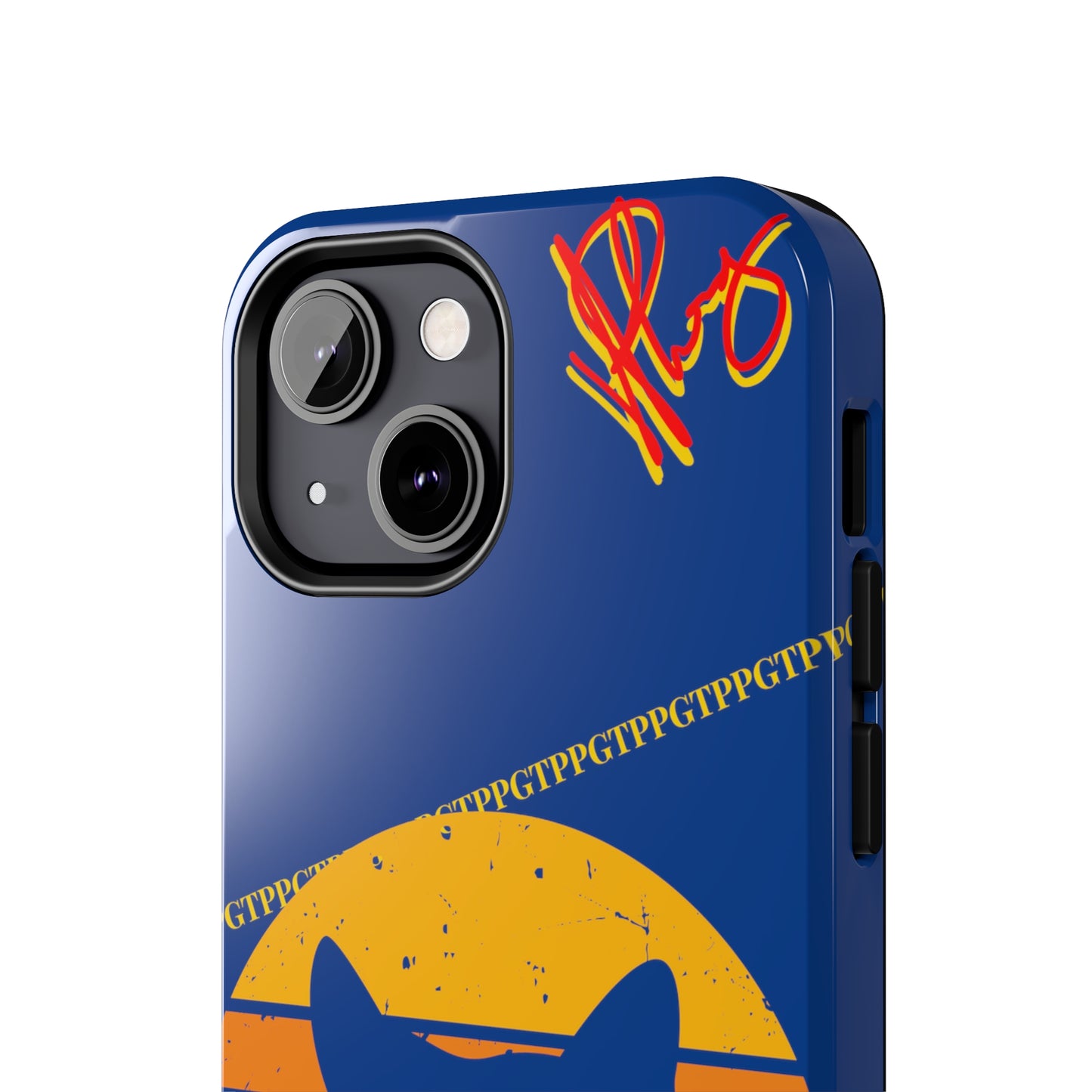 Custom Cat Design Phone Cases "Peek-A-BOOO.." (Black Multi-Colored)