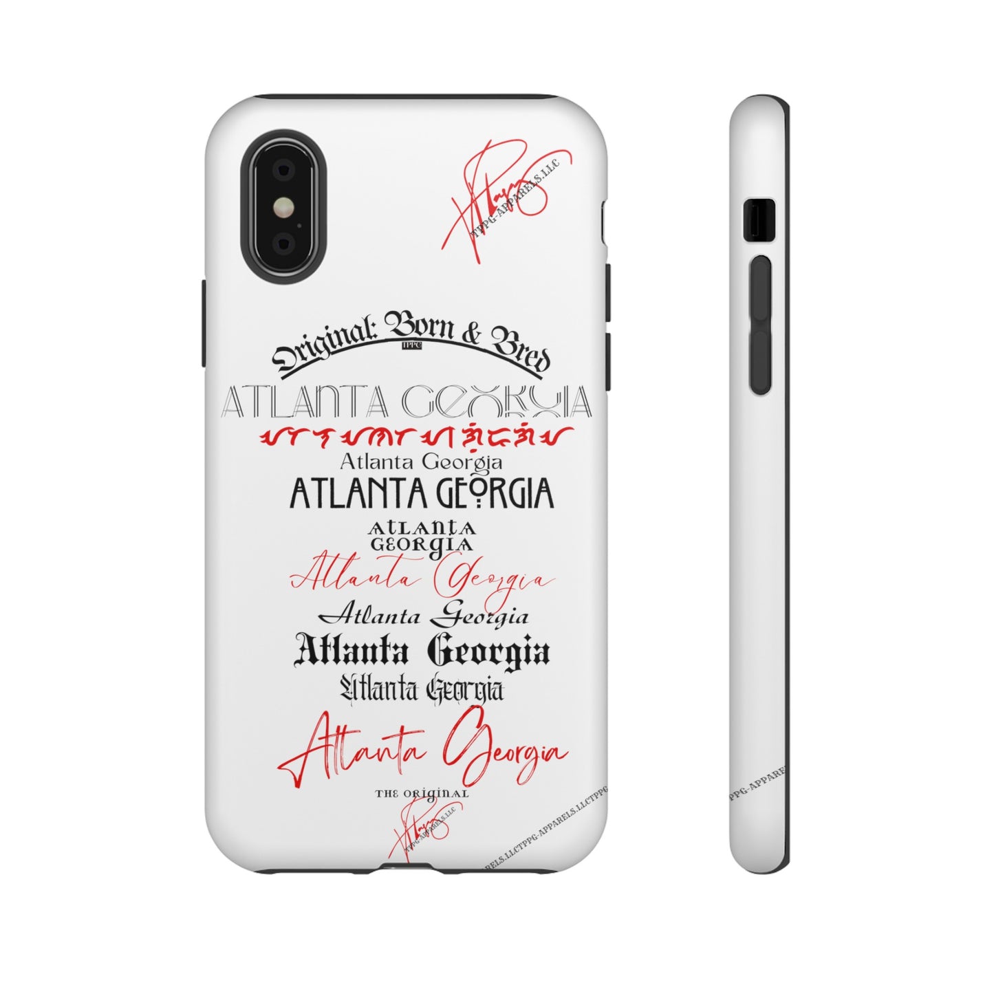 'ATL-Original Born & Bred' Design ~ Apple iPhones * Google Pixel * Samsung Galaxy Cases