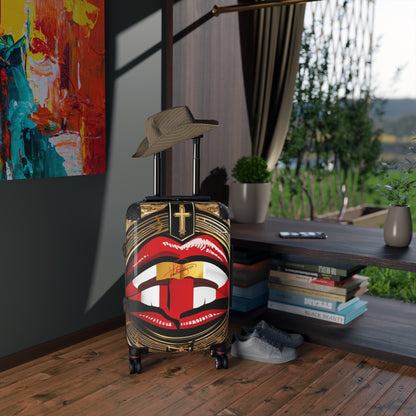 'Big Red Lips' Suitcase(s) on 360° Wheels