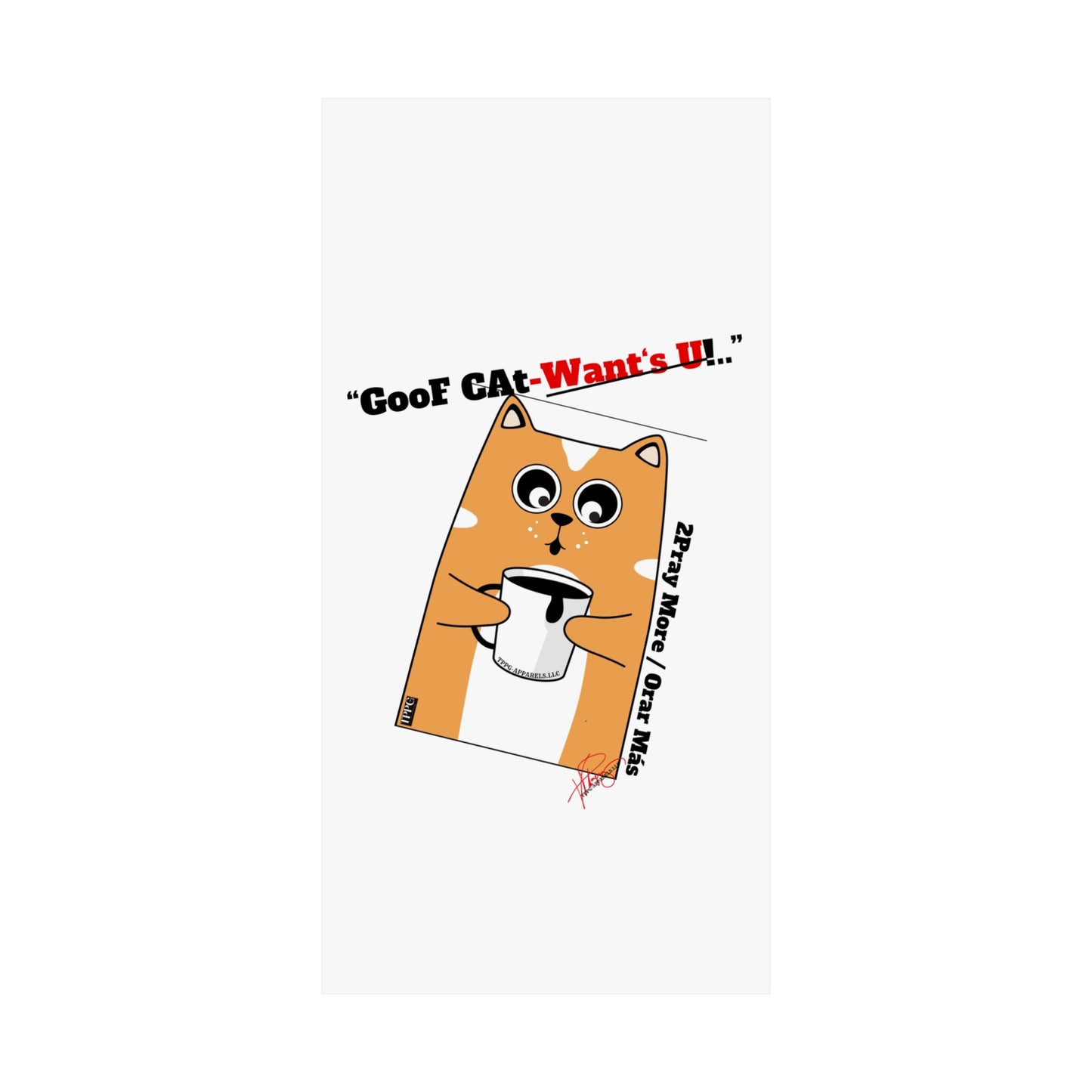 Vertical "GooF CAt" Matte Posters