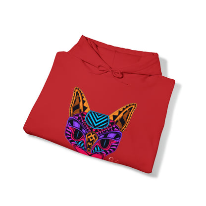 Bold & Colorful "Pet Design" Print Unisex Heavy Blend™ Hooded Sweatshirt - 6 sizes & 16 colors to choose from