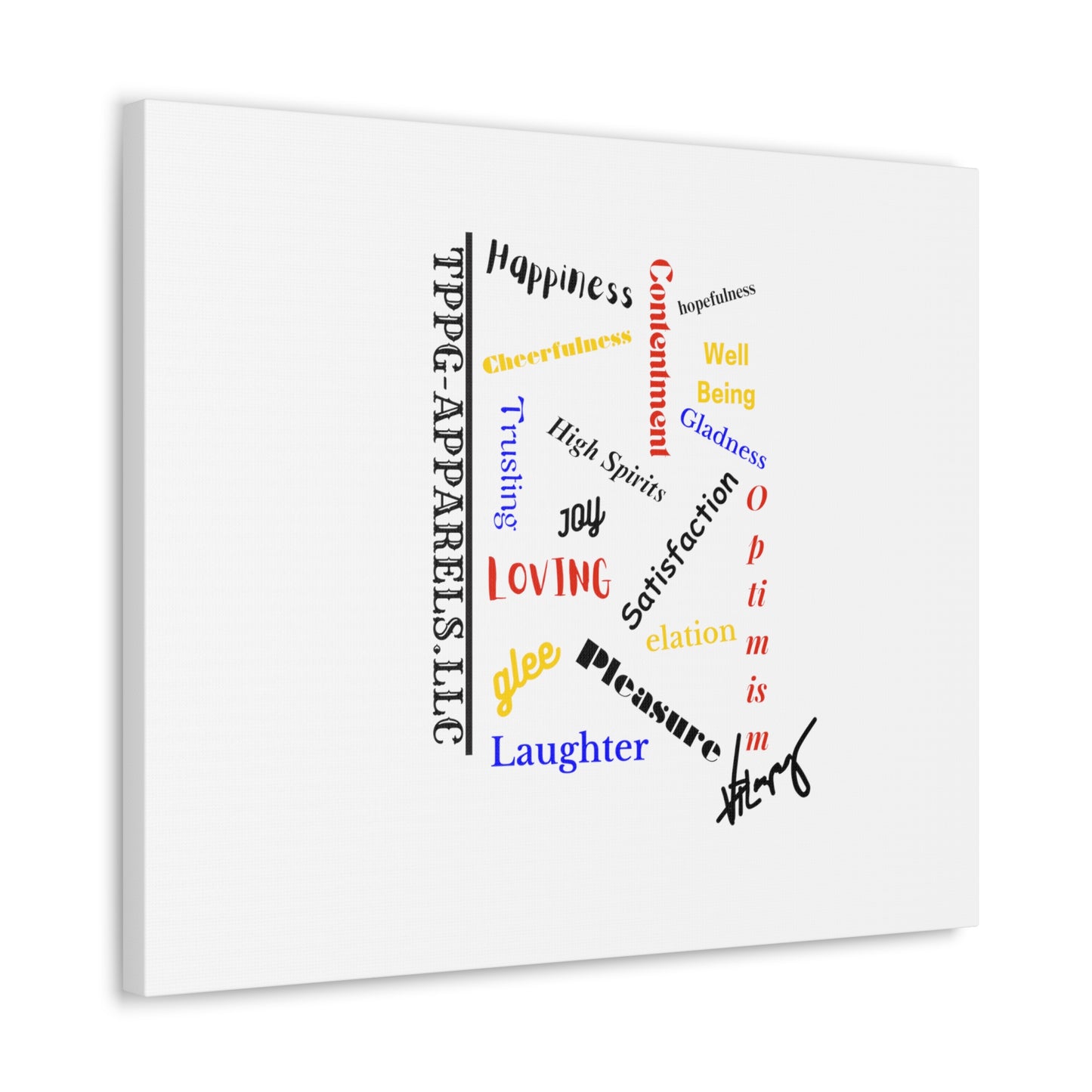 From our "TPPG Brand Positive Thoughts Collection" - Canvas Gallery Wraps - on White