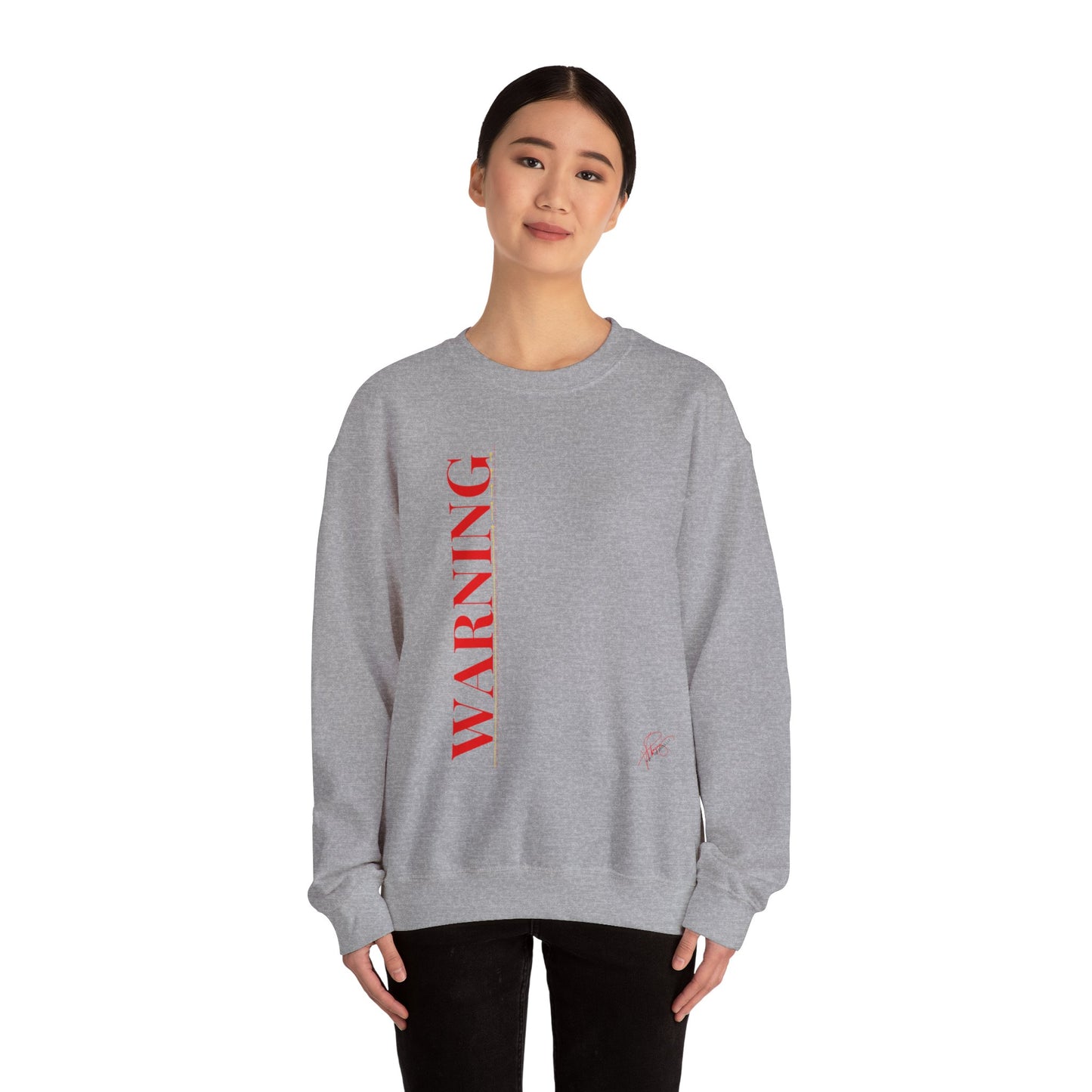 Crewneck Heavy Blend™('WARNING') Unisex Sweatshirt