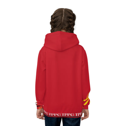 Children's "Santa Holiday-Boss Man" (Red) "TPPG Logo" Hoodie in 6 sizes