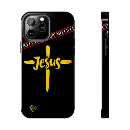 'iPhone Case' of A "Jesus/Faith" (Black)-Cute Cross Design 'TPPG Faith Collection'