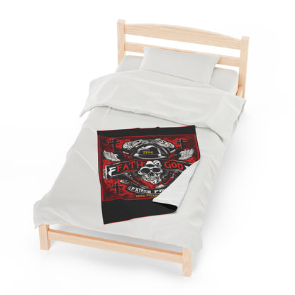 Plush "Father God Bikers" Blanket