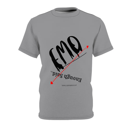 "TPPG-Apparels" Presents a Casual Black/Red & Grey "EMO" Style 'Tagless' Premium Style Casual Unisex T-Shirt