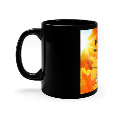 Sleek Style (Peace Sunshine) "TPPG Brand" Designer Style from the "TPPG-Apparels Brand" - 11oz Black Glossy Style Mug