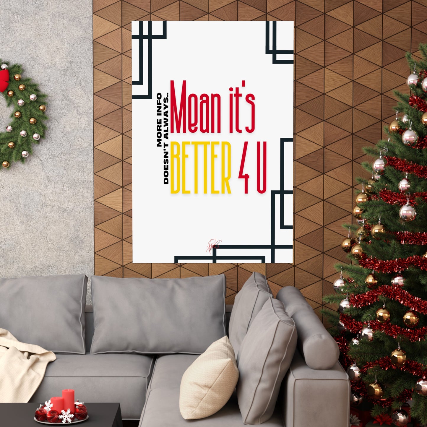 Vertical Poster "It’s Better 4U" (Matte)