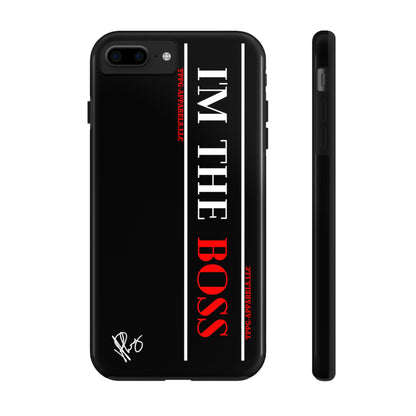 Our Design ("I'm the BOSS") Verision from the 'TPPG Collection' Line carries several sizes of the "iPhone Series" Tough Phone Cases