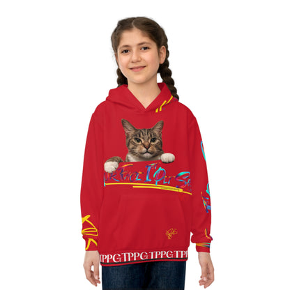 Children's (Red) "TPPG Pet" Hoodie/Sweatshirt in 6 sizes