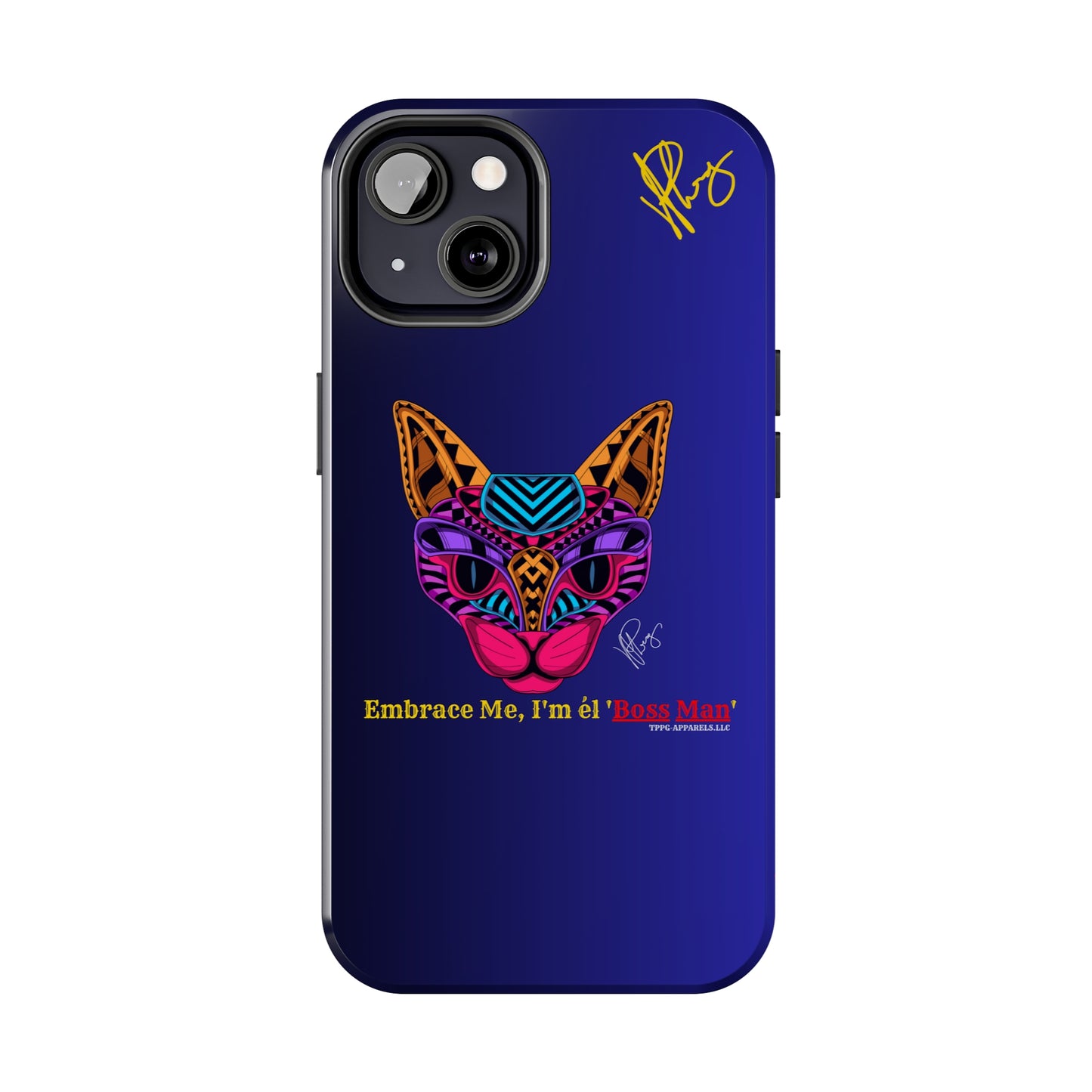 Cat Designs Phone Cases - iPhone/Samsung Galaxy & Google Pixel (Purple/Blue-Multi-Colored)