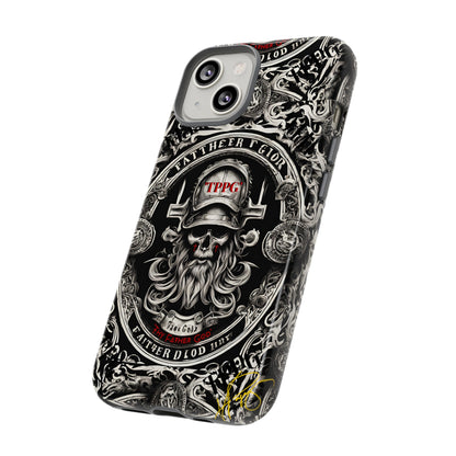 "Father God" iPhone/Google Pixel & Samsung Tough Phone Case (Black/Red & Grey)