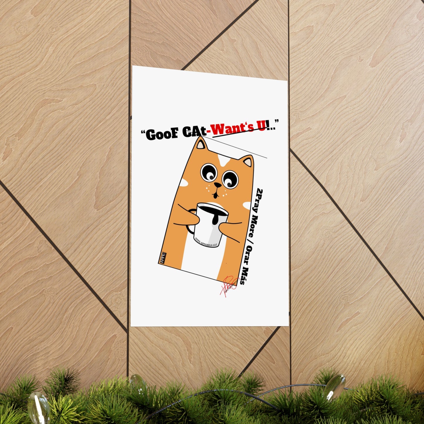 Vertical "GooF CAt" Matte Posters