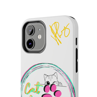 Guys Another one of our Cutest "Cat Mom" Pet Designs (in a White Base Color) Verision from the 'TPPG Collection' Line carries Several sizes of the "iPhone Series" Tough Phone Cases