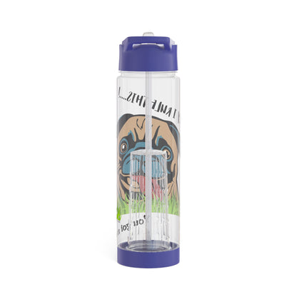 Clear 25oz Sleek 'Cynophile Lovers' Print Style INFUSER Water Bottle by the "TPPG-Apparels" (Dog Lovers) Collection