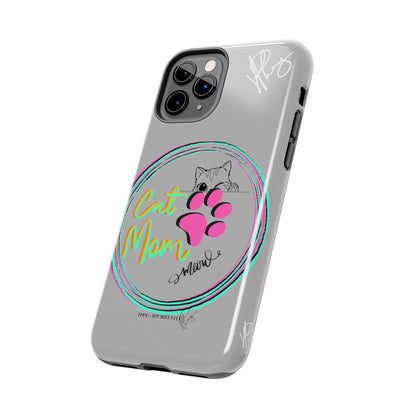 Here is another one of our Cutest "Cat Mom" Pet Designs (in a Light Grey Base Color) Verision from the 'TPPG Collection' Line carries Several sizes of the "iPhone Series" Tough Phone Cases