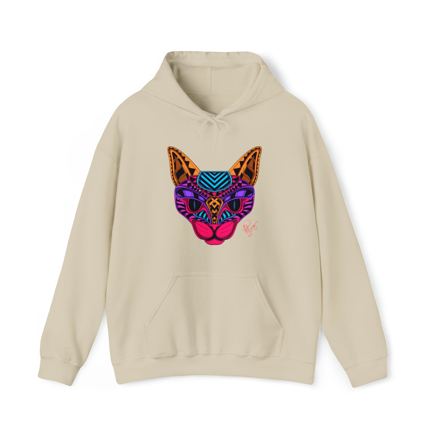 Bold & Colorful "Pet Design" Print Unisex Heavy Blend™ Hooded Sweatshirt - 6 sizes & 16 colors to choose from