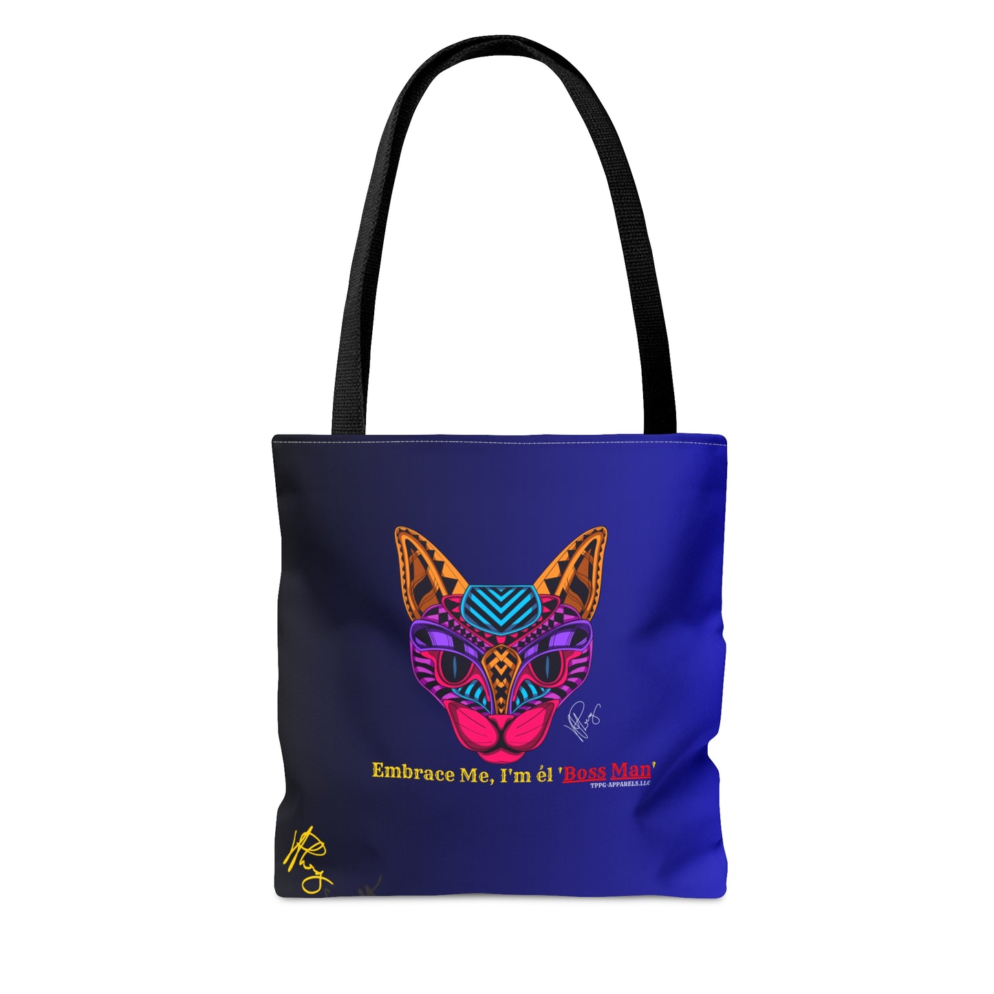 Stylish (Cat-I'm Boss Man) Tote from the "TPPG-Apparels" Brand Tote in 3ct. different sizes. Always handy for any carrying all things necessary for any casual occasion.